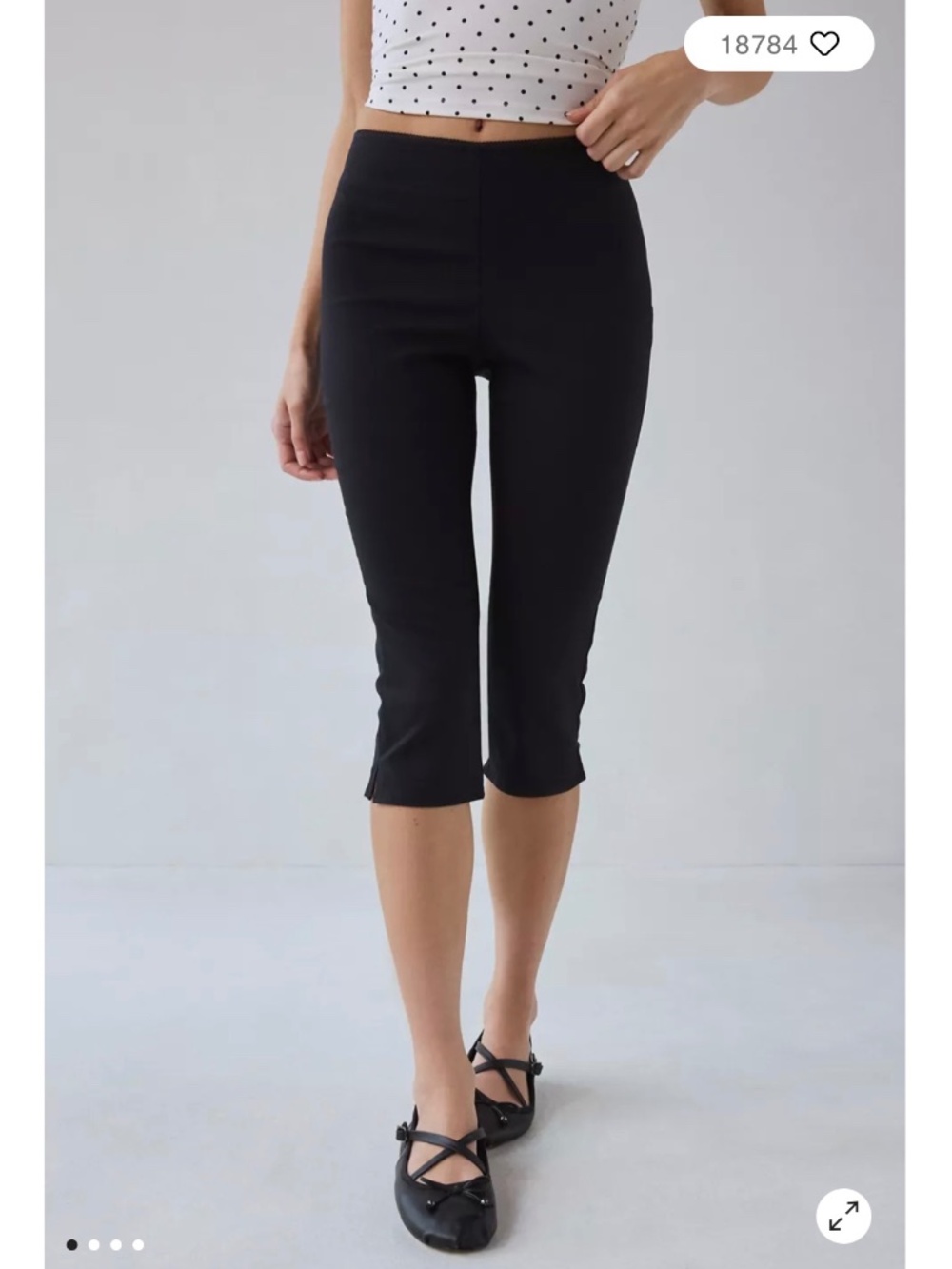 Kimchi Blue black capri pants